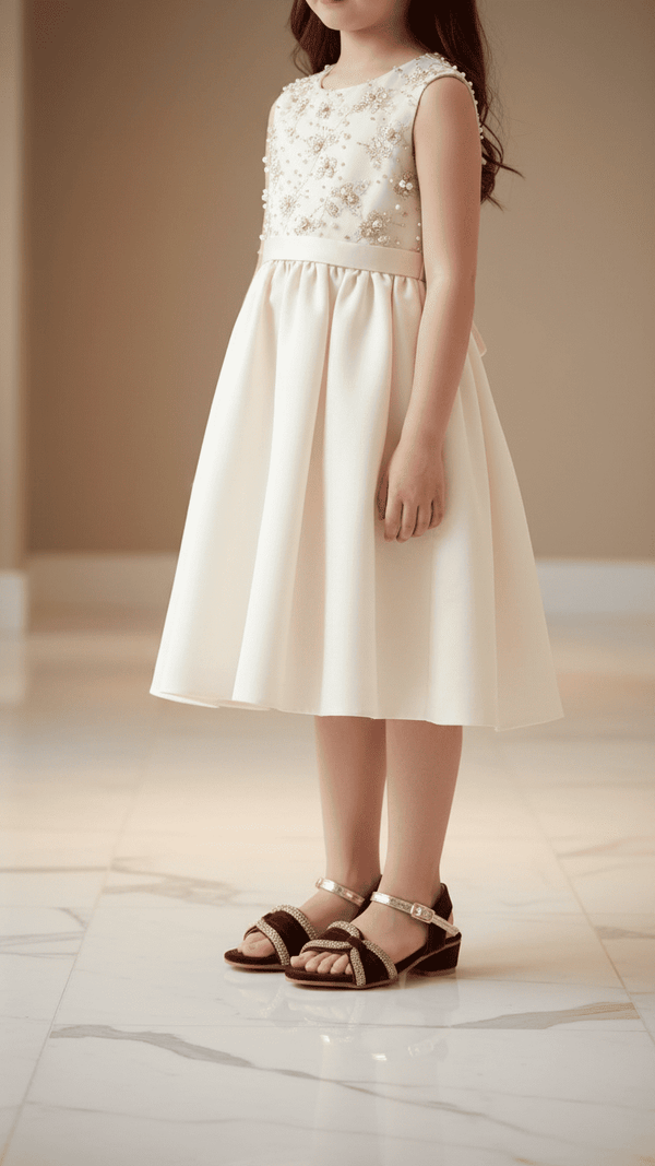 Girls Maroon Formal Sandal KD5706