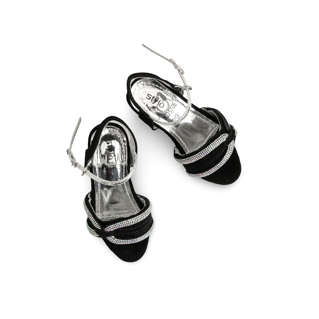 Girls Black Formal Sandal KD5706