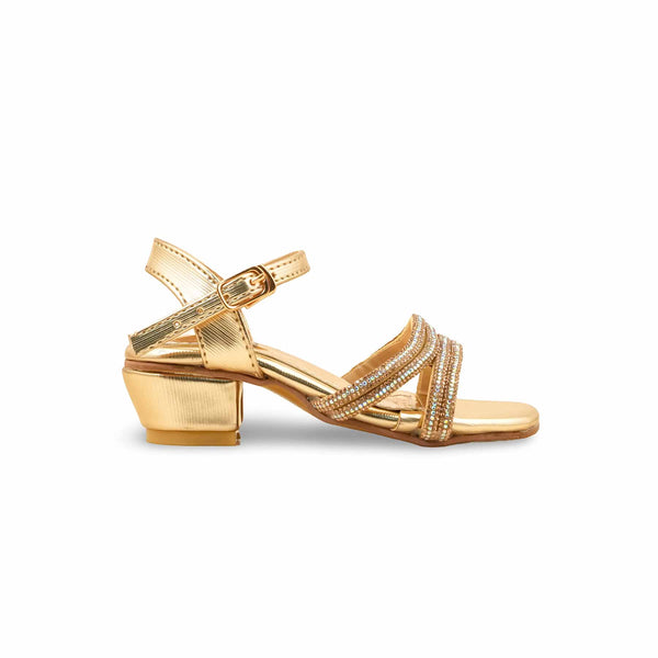 Girls Golden Fancy Sandal KD5707