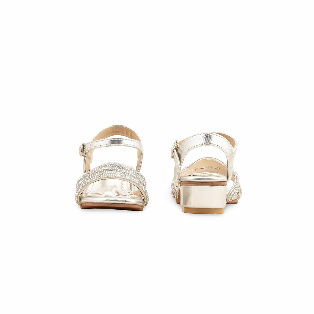 Girls Silver Fancy Sandal KD5707