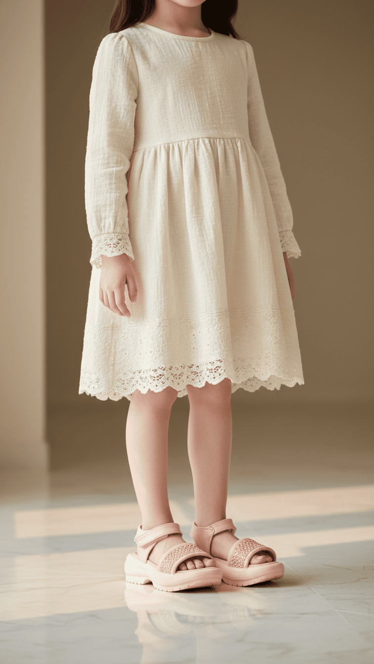 Girls Pink Casual Sandal KD5708