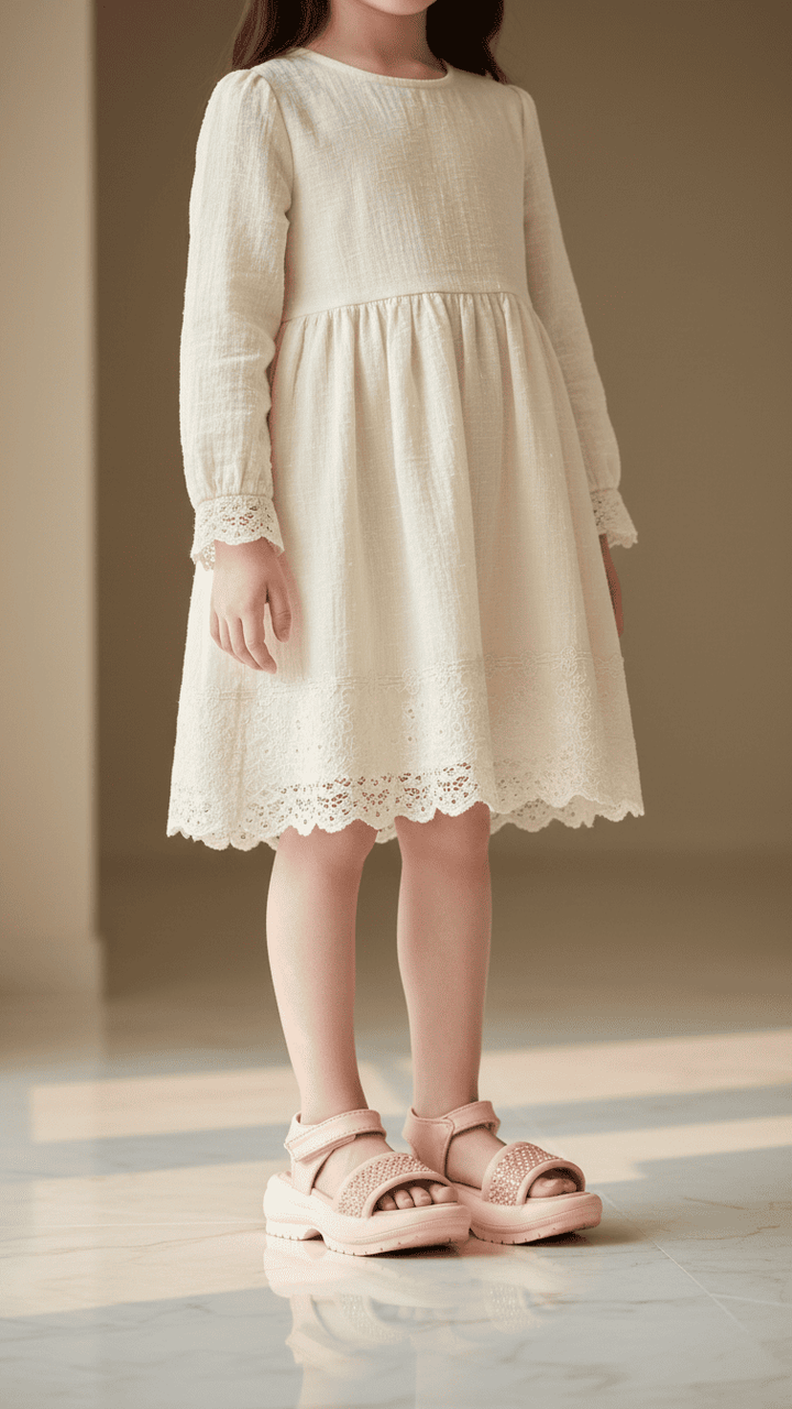 Girls Pink Casual Sandal KD5708