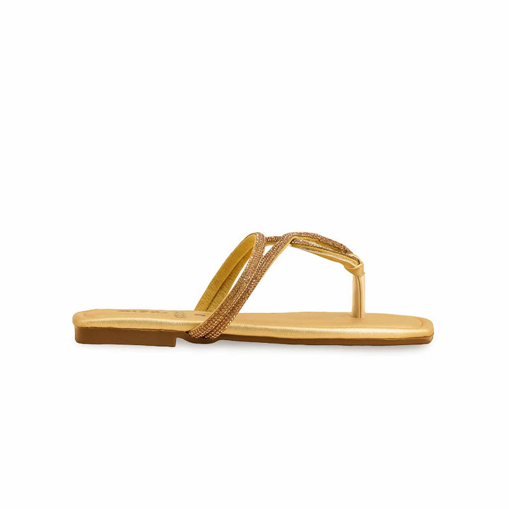 Girls Golden Fancy Slipper KD5710