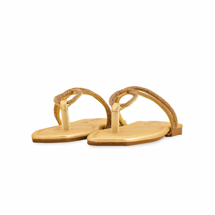 Girls Golden Fancy Slipper KD5710