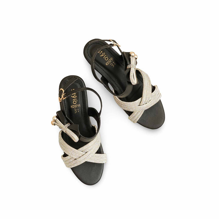 Girls Black Fancy Sandal KD5711