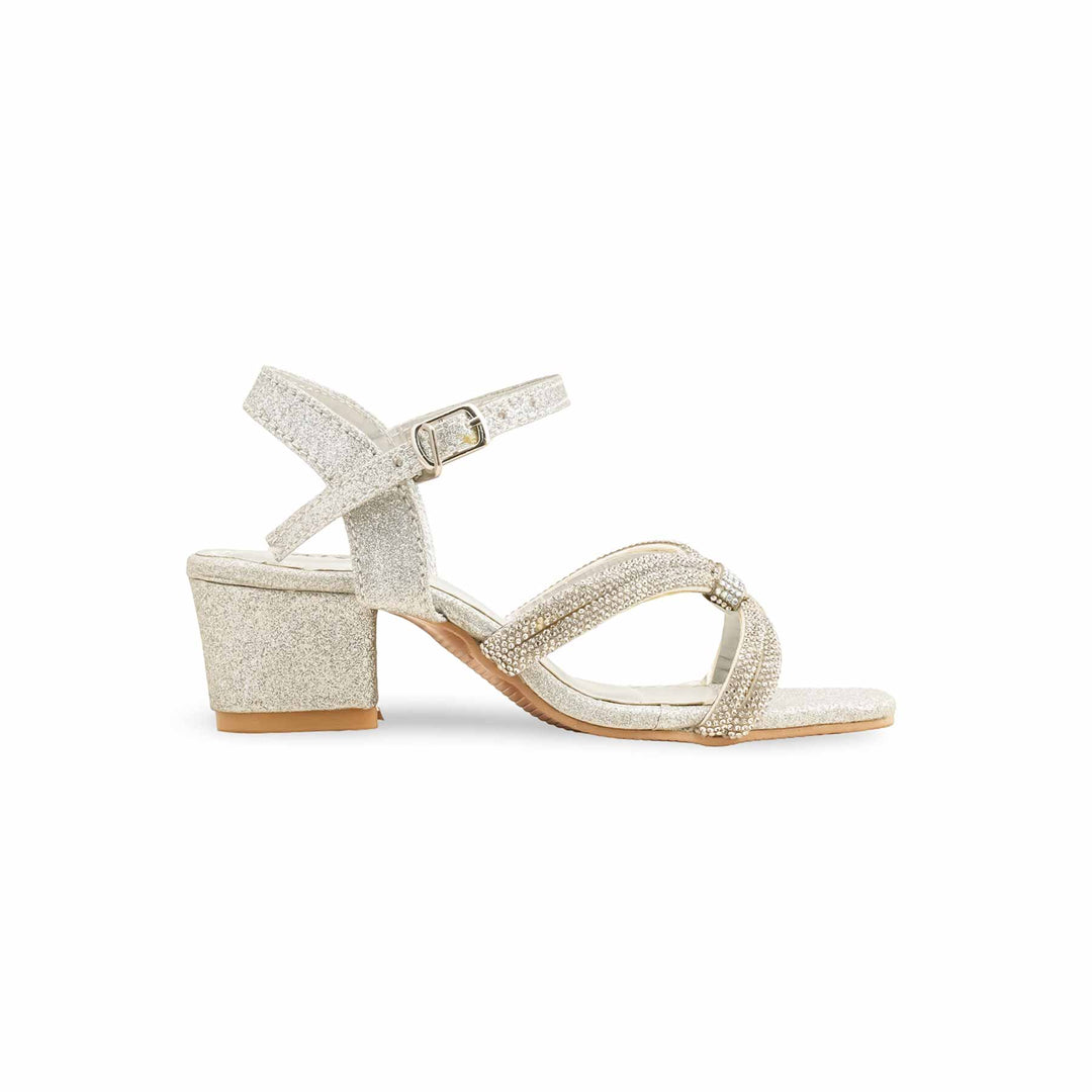Girls Silver Fancy Sandal KD5712