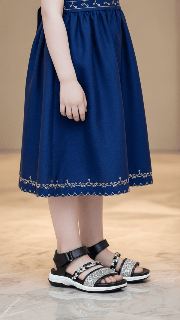 Girls Black Formal Sandal KD5714