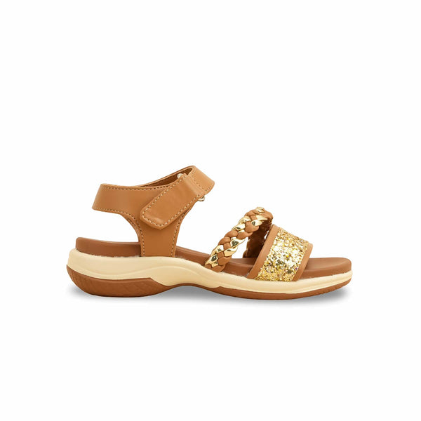 Girls Brown Formal Sandal KD5714