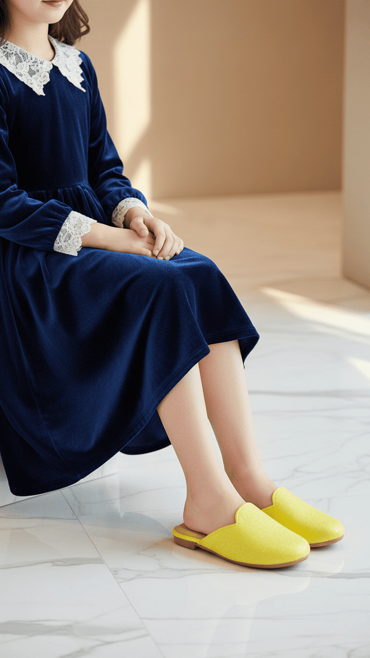 Girls  Yellow Casual Pumps KD5720