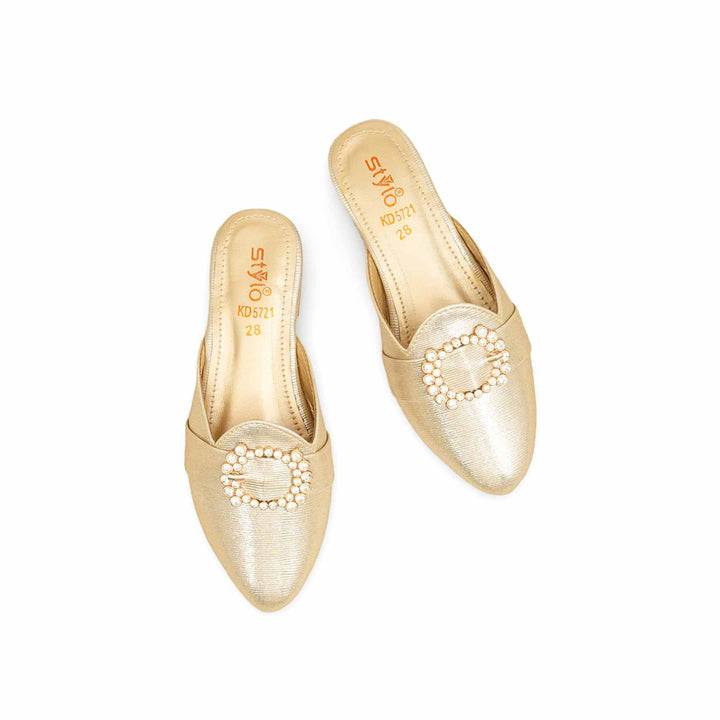 Girls Golden Fancy Pumps KD5721