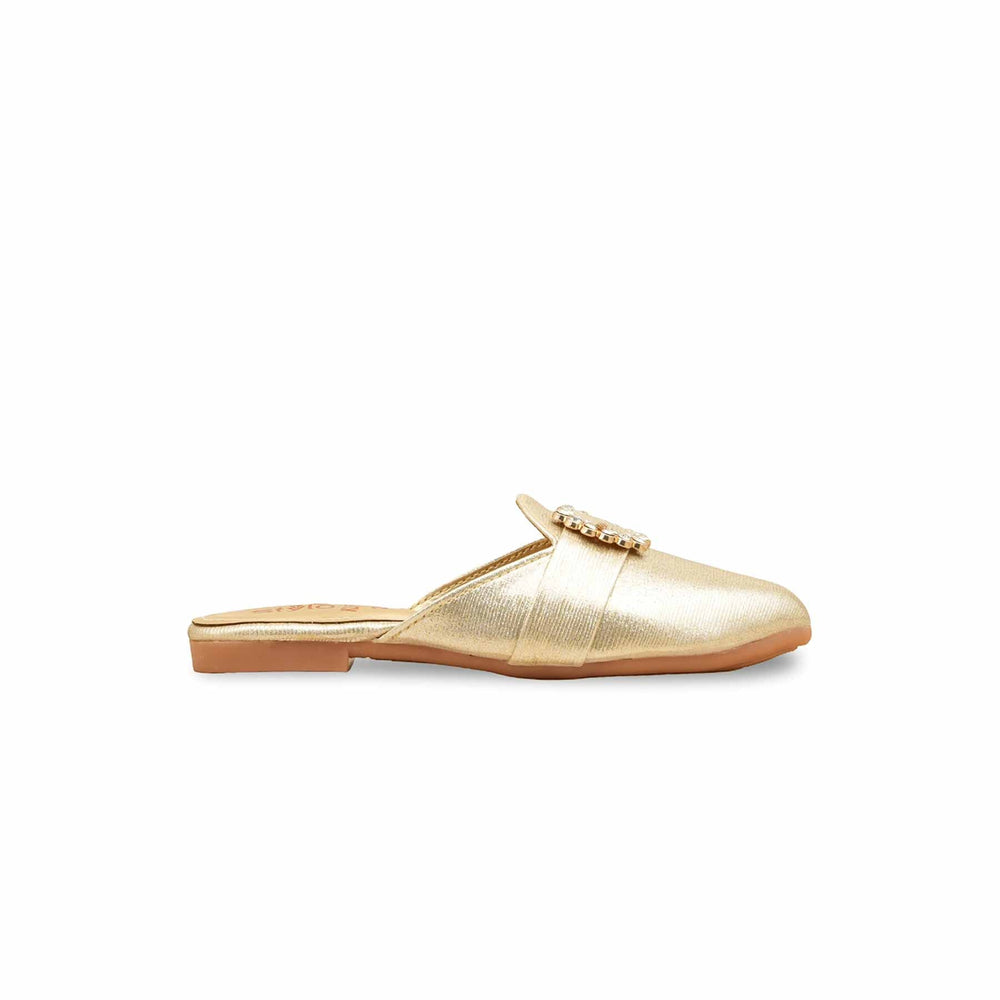 Girls Golden Fancy Pumps KD5721