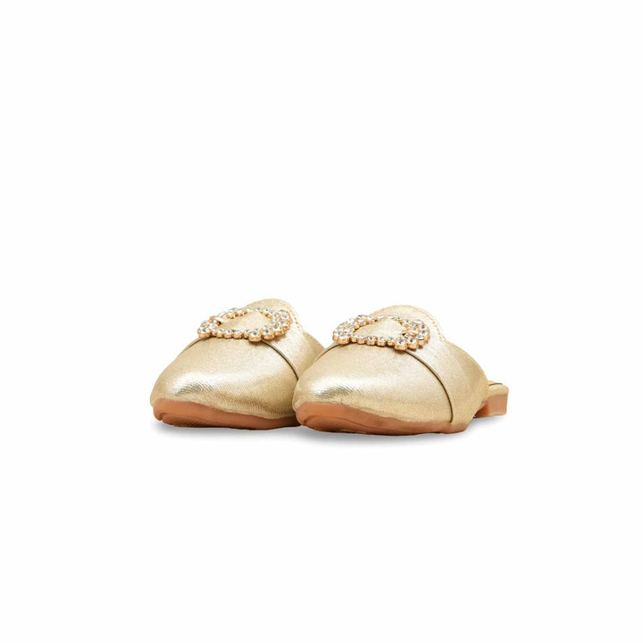 Girls Golden Fancy Pumps KD5721