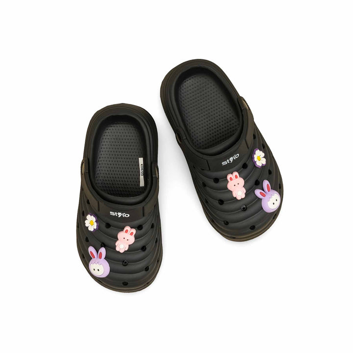 Girls Black Casual Flip Flop KD5723