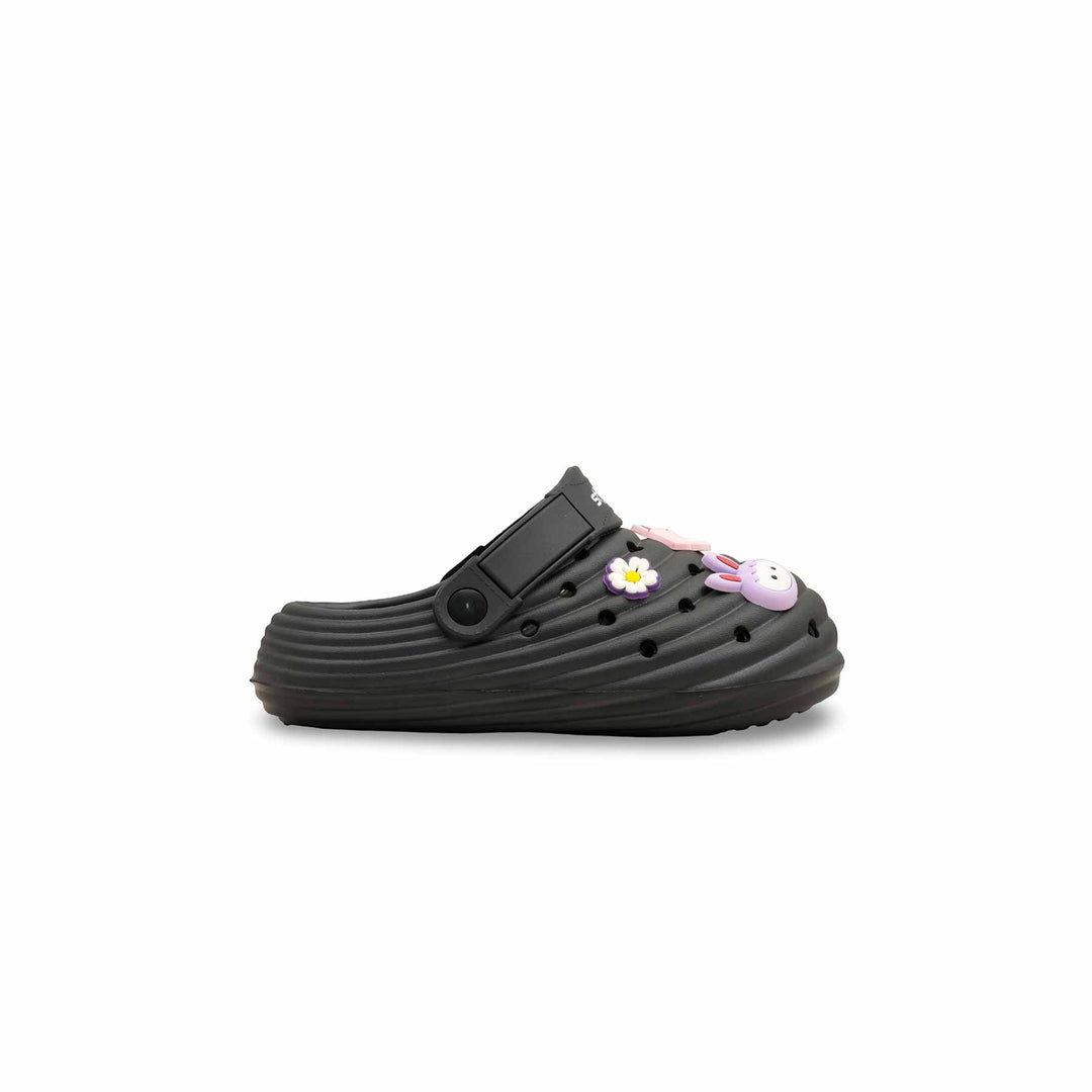 Girls Black Casual Flip Flop KD5723