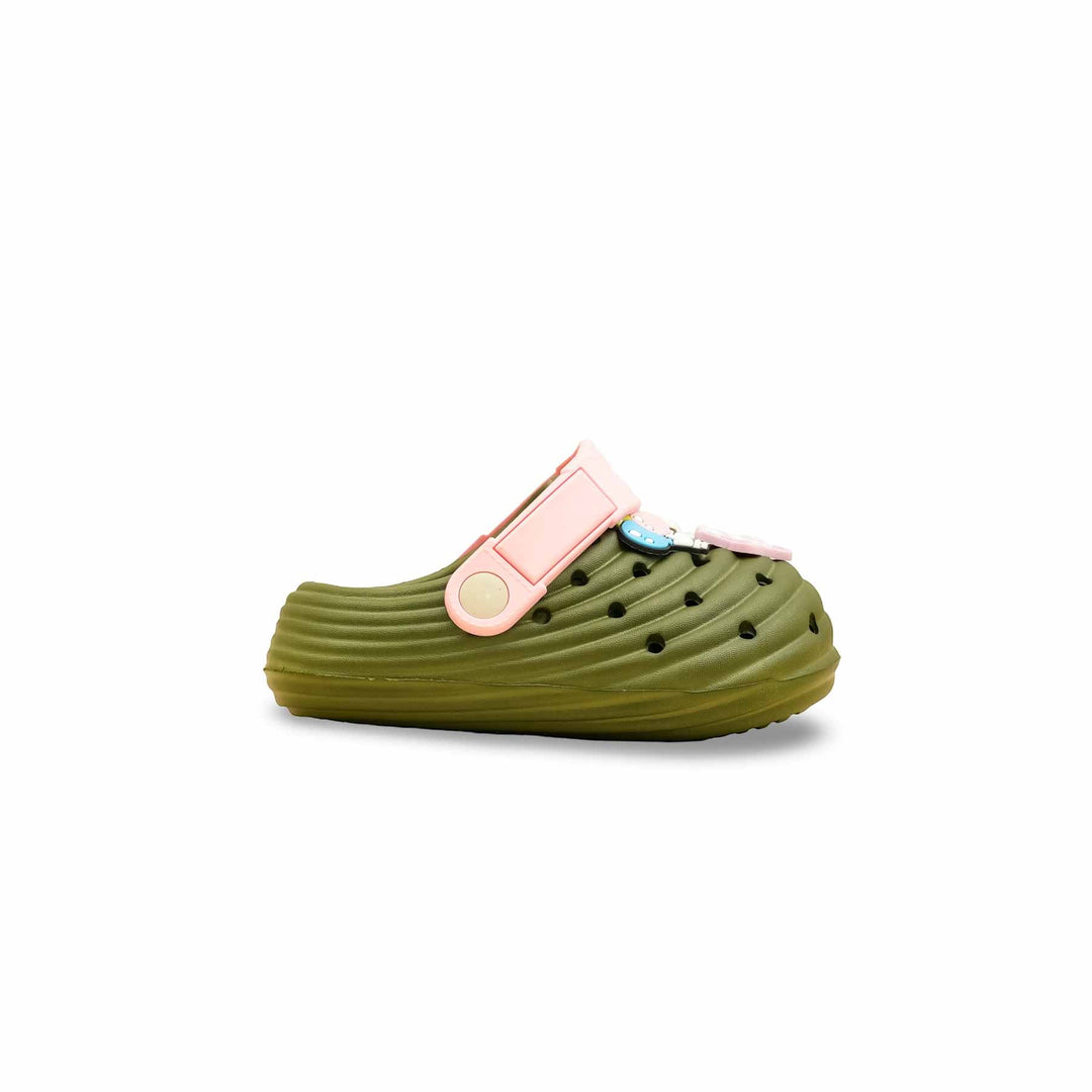 Girls Olive Casual Flip Flop KD5725