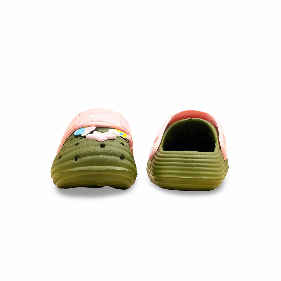 Girls Olive Casual Flip Flop KD5725
