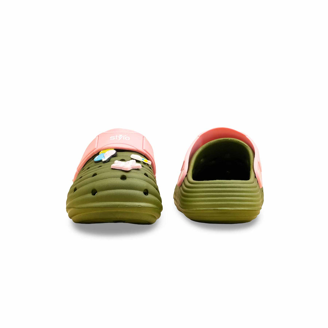 Girls Olive Casual Flip Flop KD5726