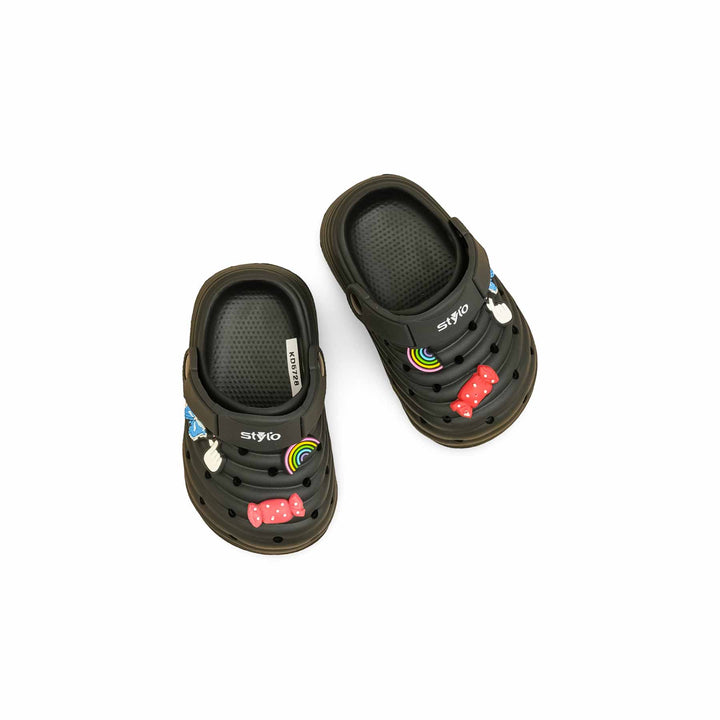 Boys Black Casual Flip Flop KD5728