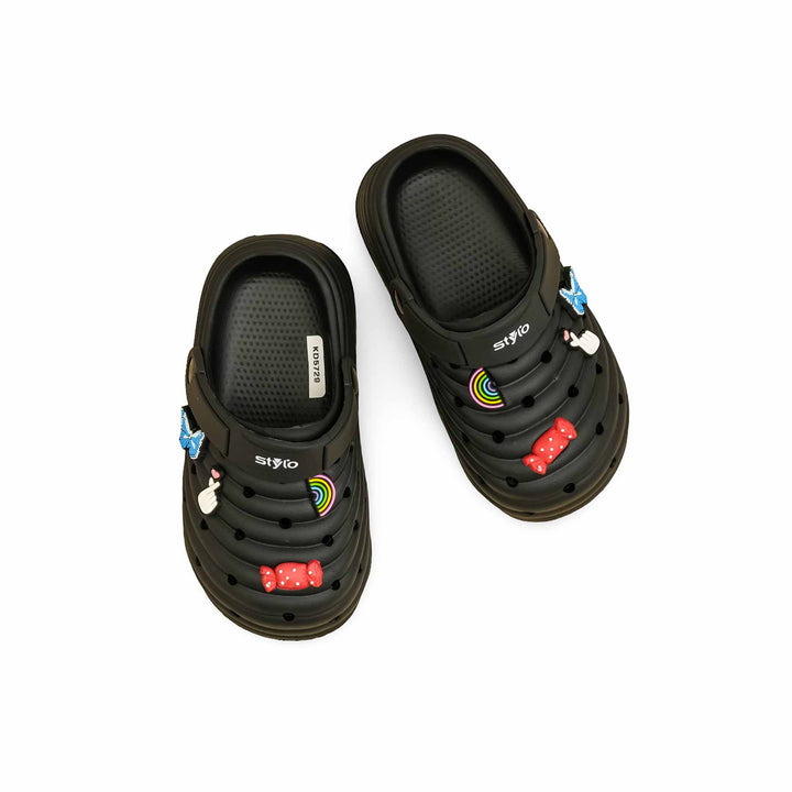 Boys Black Casual Flip Flop KD5729