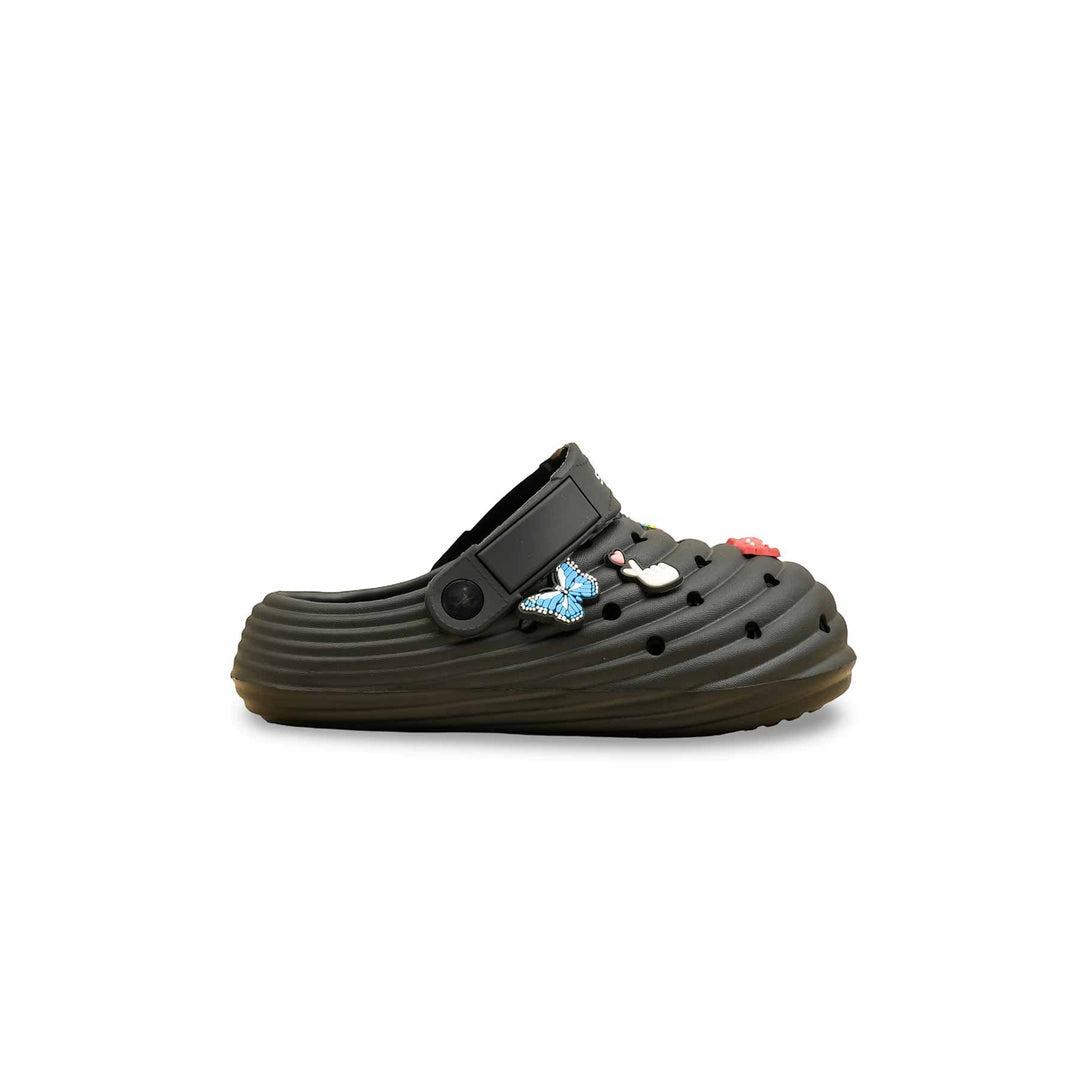 Boys Black Casual Flip Flop KD5729