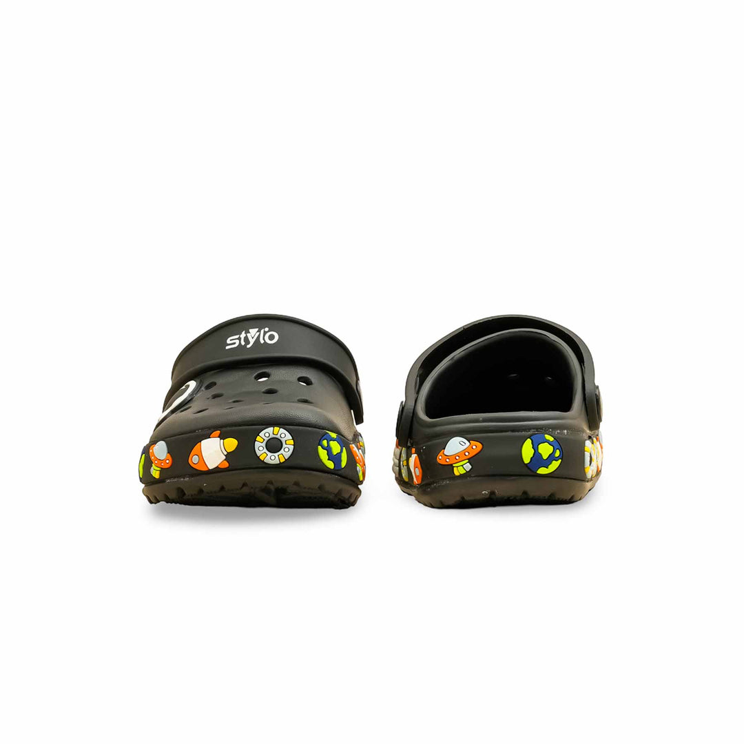 Boys Black Casual Flip Flop KD5734