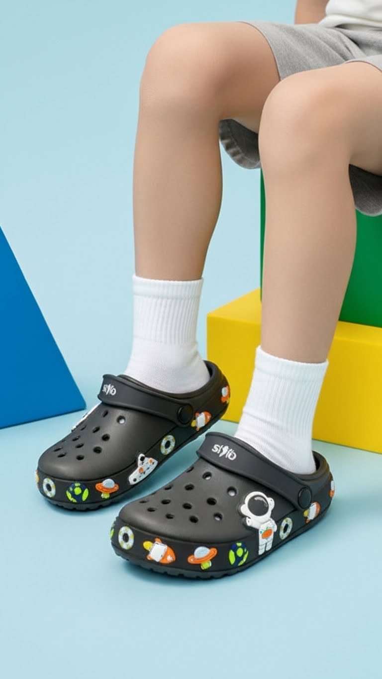 Boys Black Casual Flip Flop KD5735