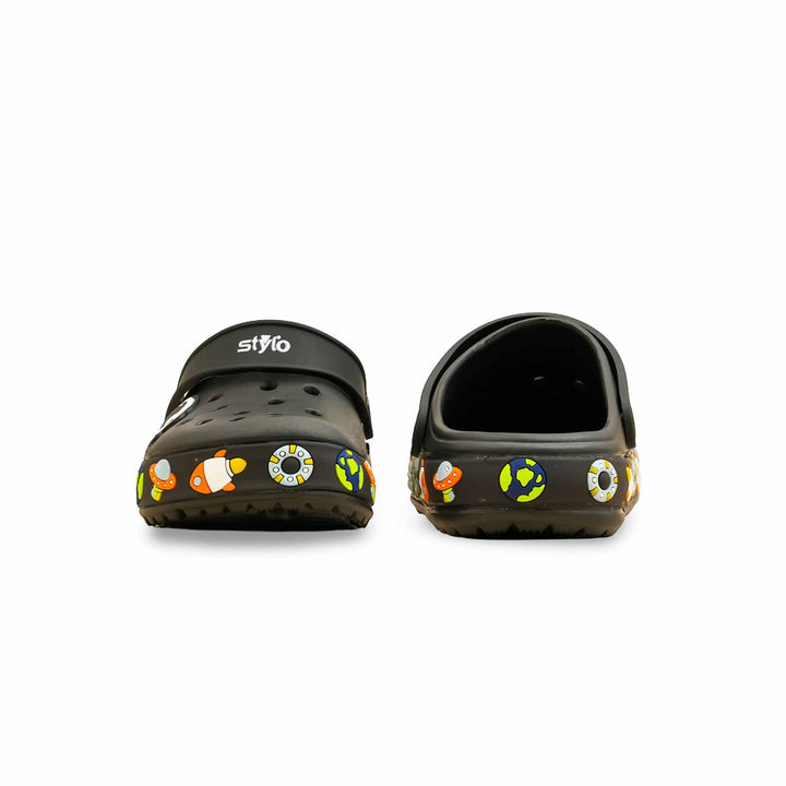 Boys Black Casual Flip Flop KD5735