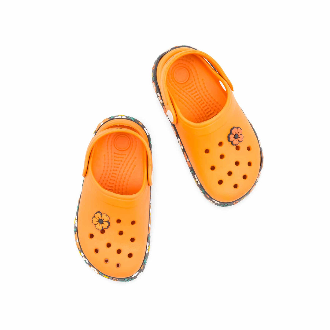 Girls Orange Flip Flops KD5736