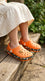 Girls Orange Flip Flops KD5736
