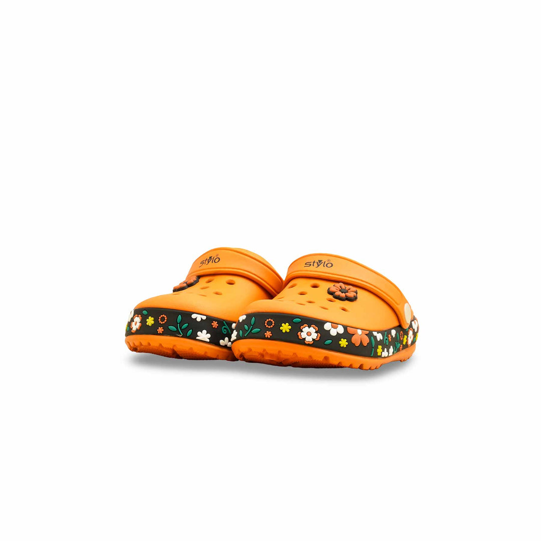 Girls Orange Casual Flip Flop KD5737