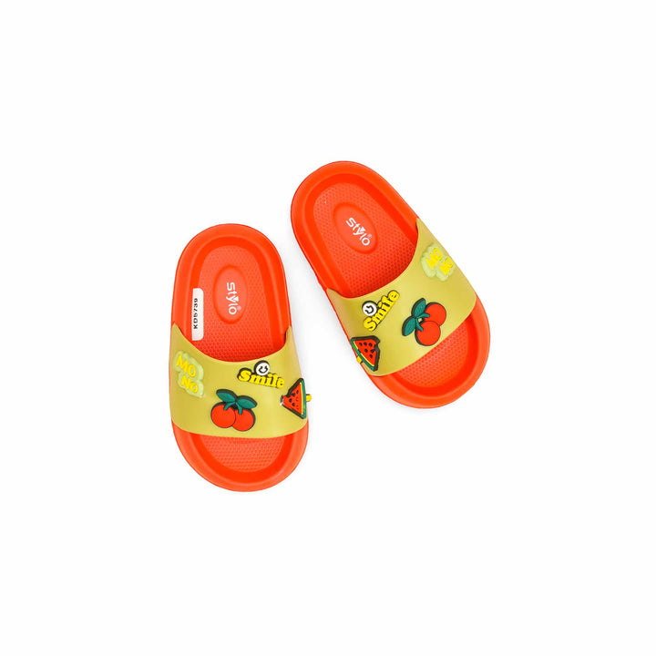 Boys Red Casual Flip Flop KD5739