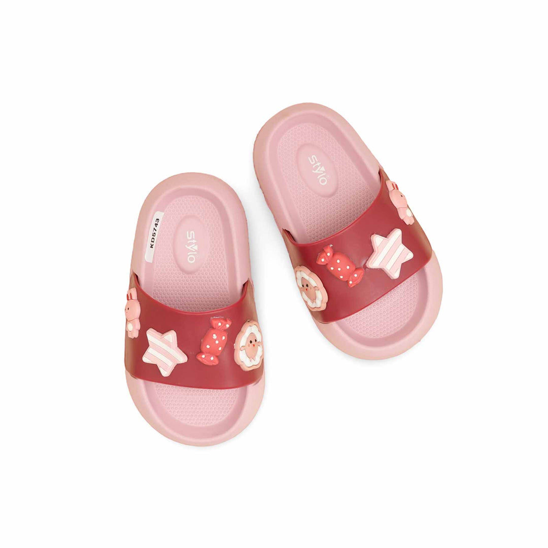 Girls Pink Casual Flip Flop KD5743