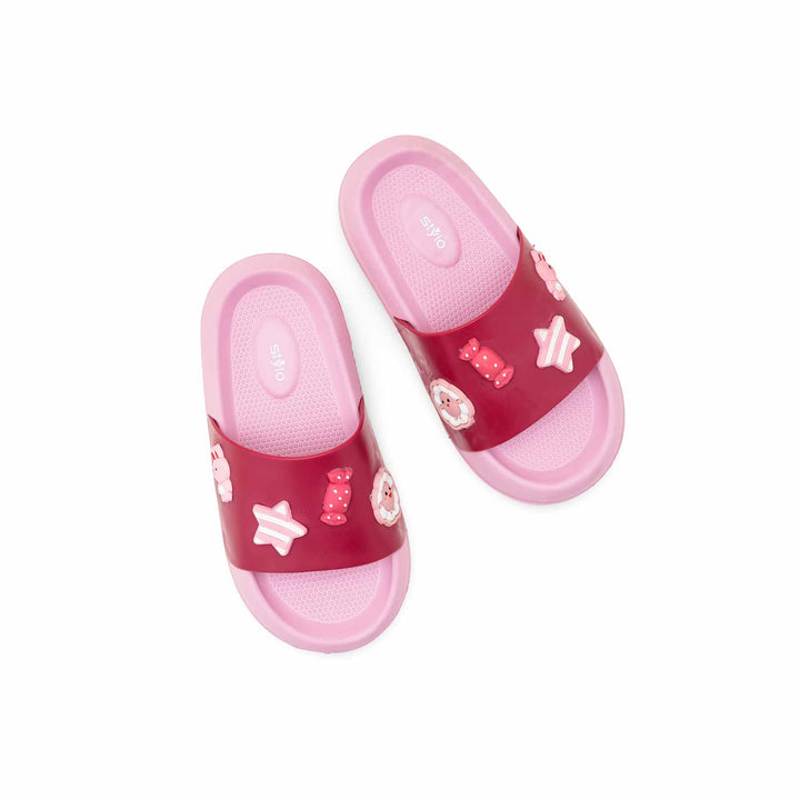 Girls Pink Casual Flip Flop KD5744