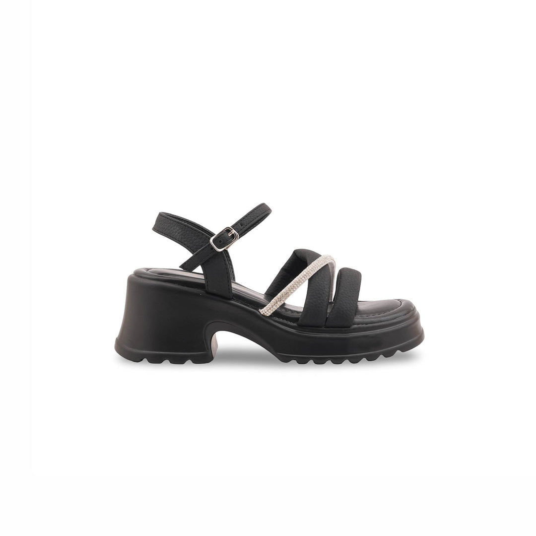 Girls Black Formal Sandal KD5759