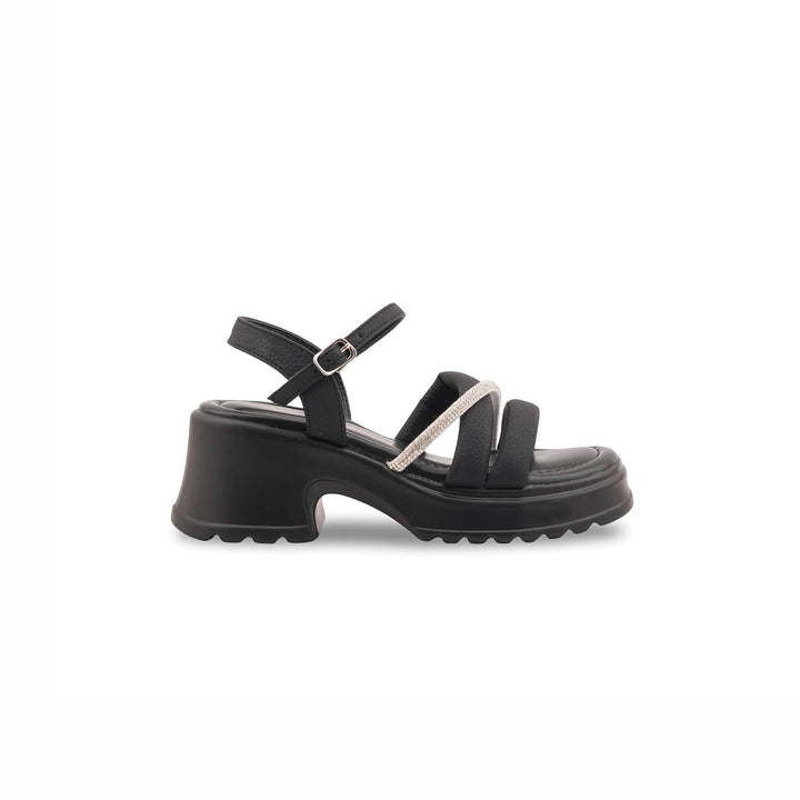 Girls Black Formal Sandal KD5759