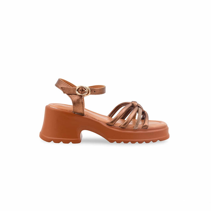 Girls Brown Formal Sandal KD5760
