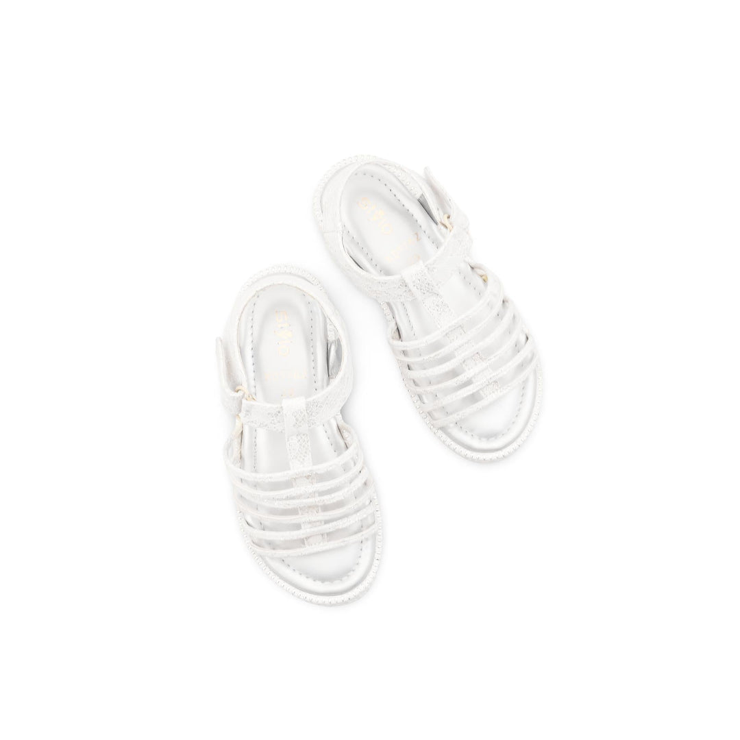 Girls Silver Formal Sandal KD5762