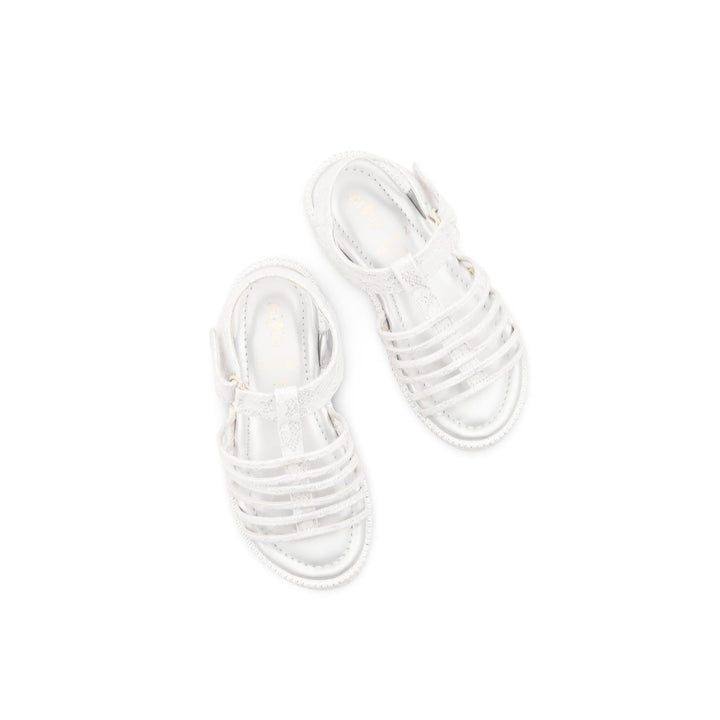 Girls Silver Formal Sandal KD5762