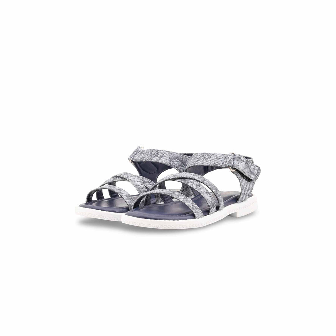 Girls Navy Formal Sandal KD5766