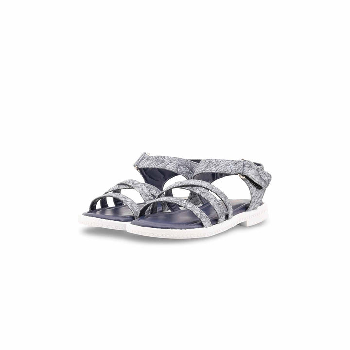 Girls Navy Formal Sandal KD5766