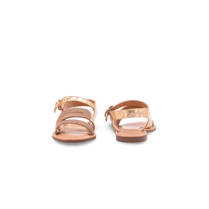 Girls Golden Fancy Sandal KD5776