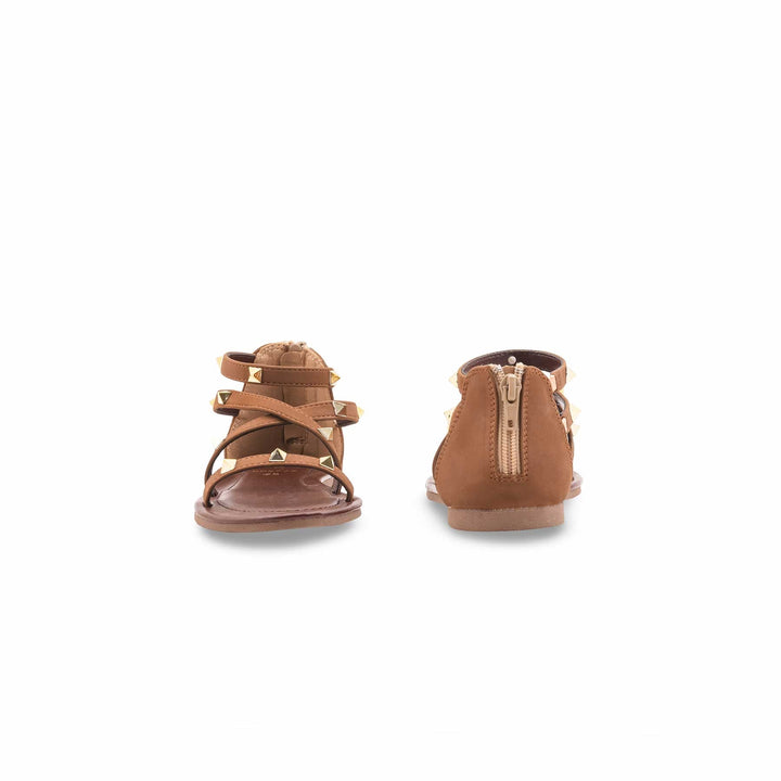 Girls Brown Casual Sandal KD5792