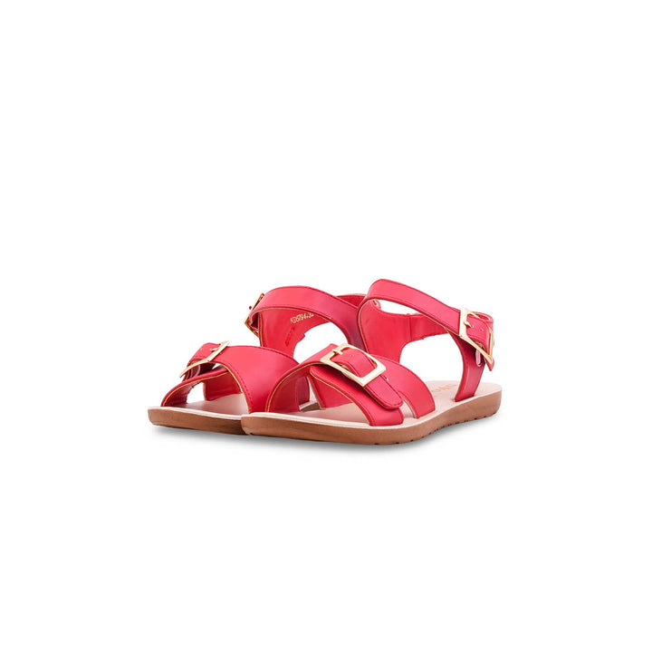 Girls Maroon Casual Sandal KD5794