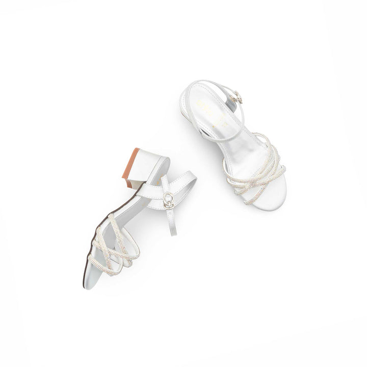 Girls Silver Fancy Sandal KD5798
