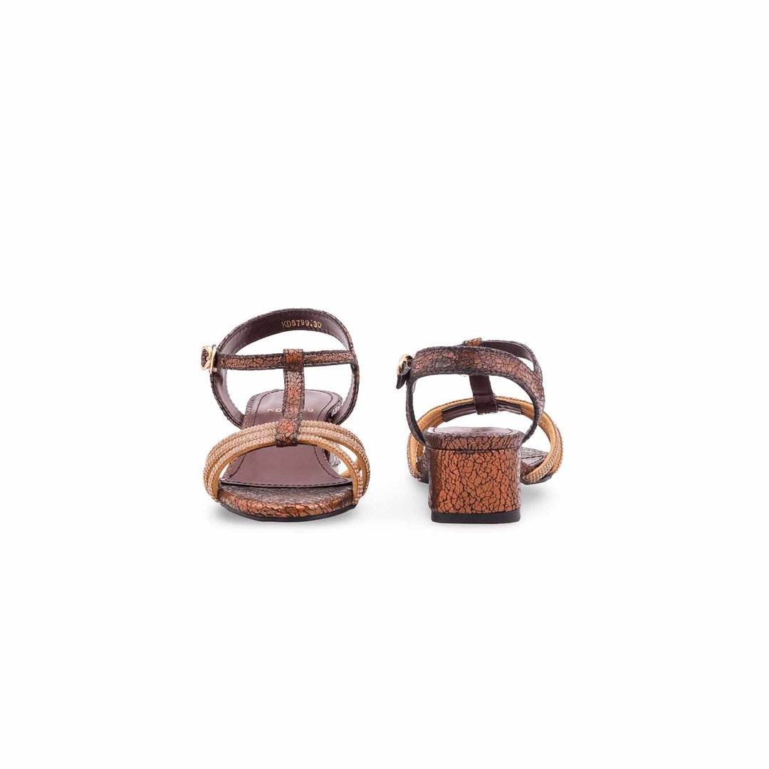 Girls Golden Fancy Sandal KD5799