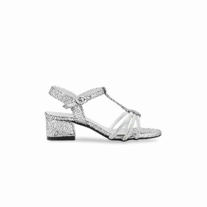 Girls Silver Fancy Sandal KD5799