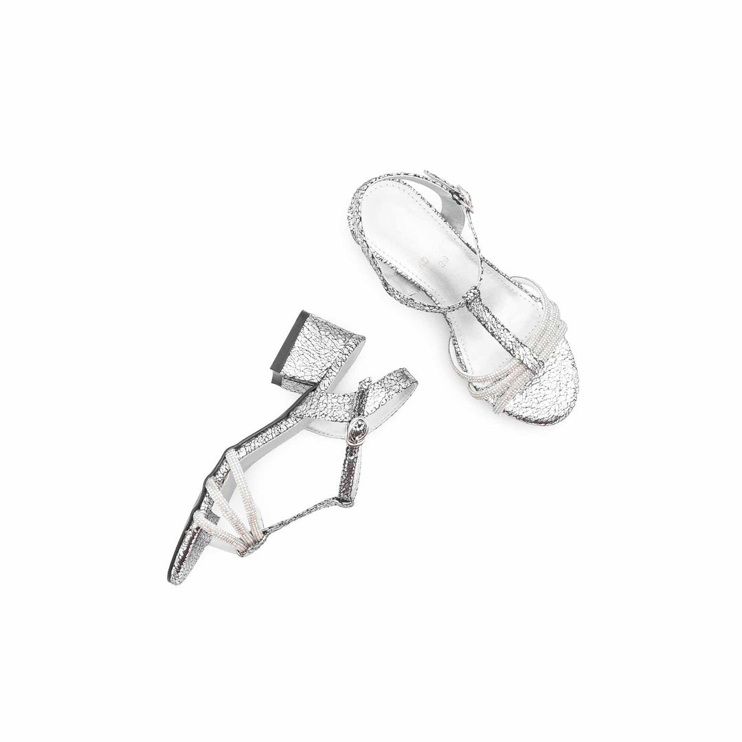 Girls Silver Fancy Sandal KD5799
