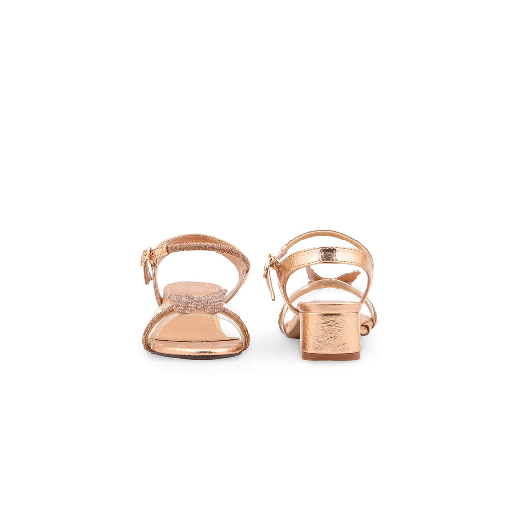 Girls Golden Fancy Sandal KD5800