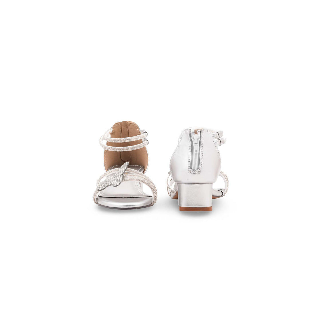 Girls Silver Fancy Sandal KD5801