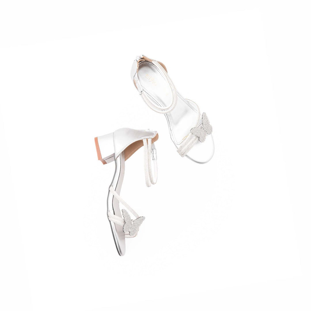 Girls Silver Fancy Sandal KD5801